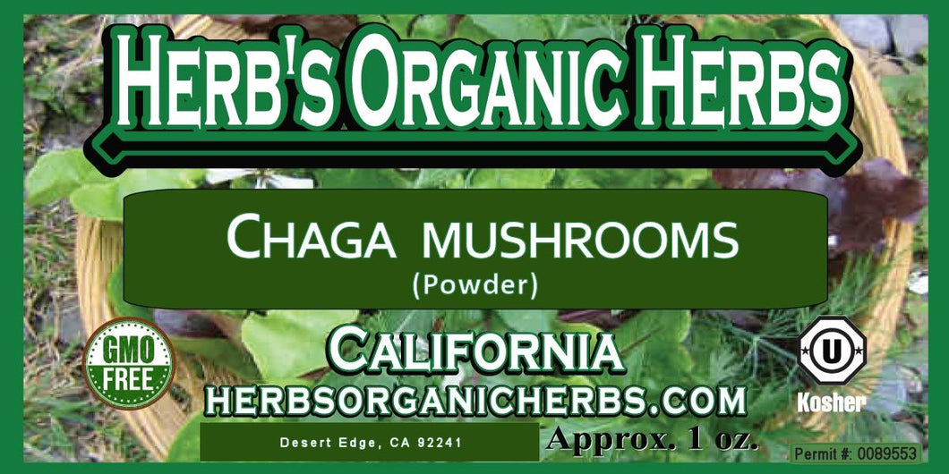 Chaga Mushrooms (powder) <span style=